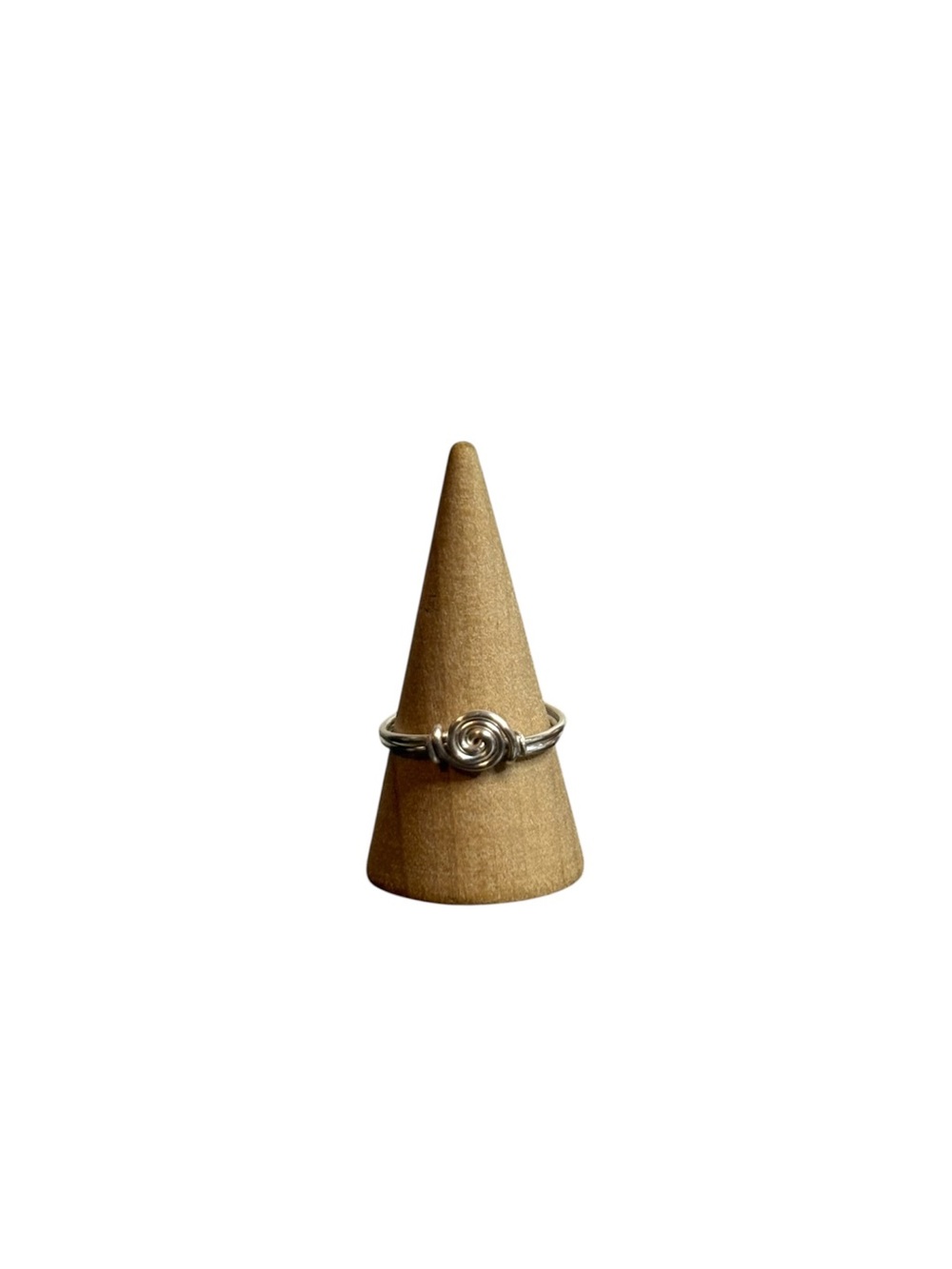 Handmade Silver Swirl Ring | Size 8 | Waterproof & Tarnish Resistant